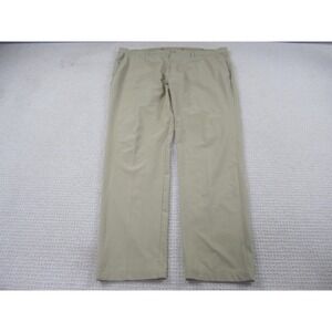 Adidas Pants Mens 40x32 Khaki Performance Stretch Flat Front Golf Chino